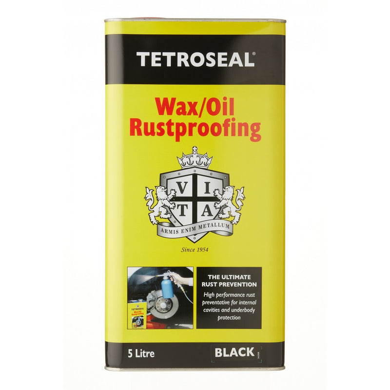 Tetroseal TWO008 Wax Oil Rustproof Black 5 Litre