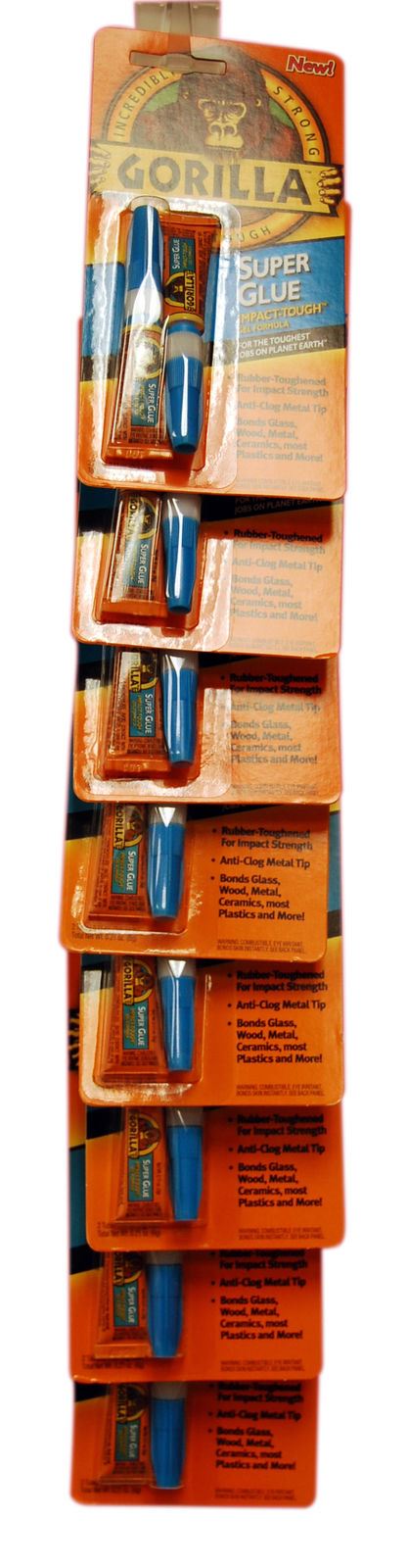 Gorilla 4044107STRIP Superglue 2x3g - Clip Strip of 8