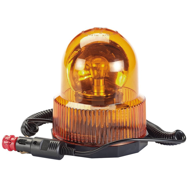 12V Magnetic Base Rotating Beacon, 300 Lumens