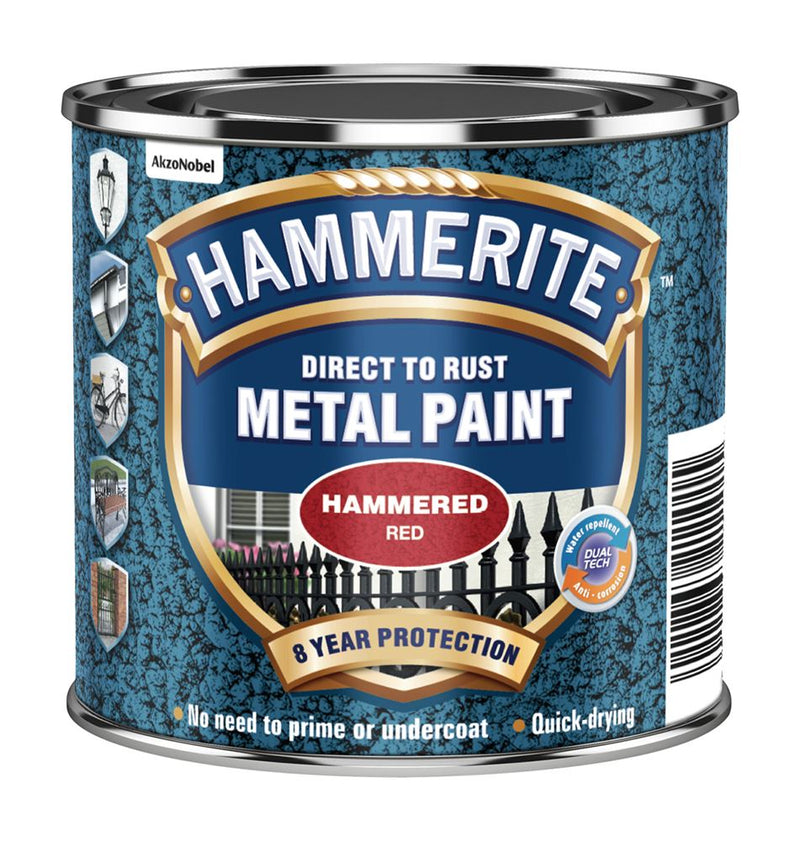 Hammerite Hammered Red Paint - 250ml