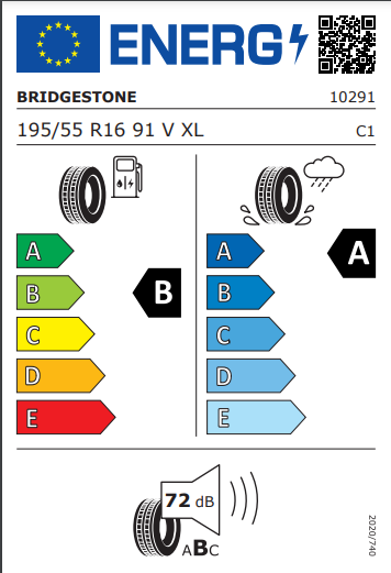 Bridgestone 195 55 16 91V Turanza T005 tyre