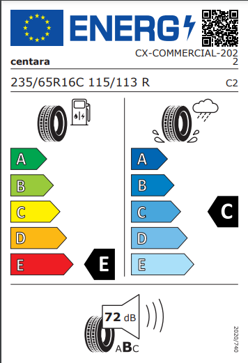 Centara 235 65 16 115R Commercial tyre