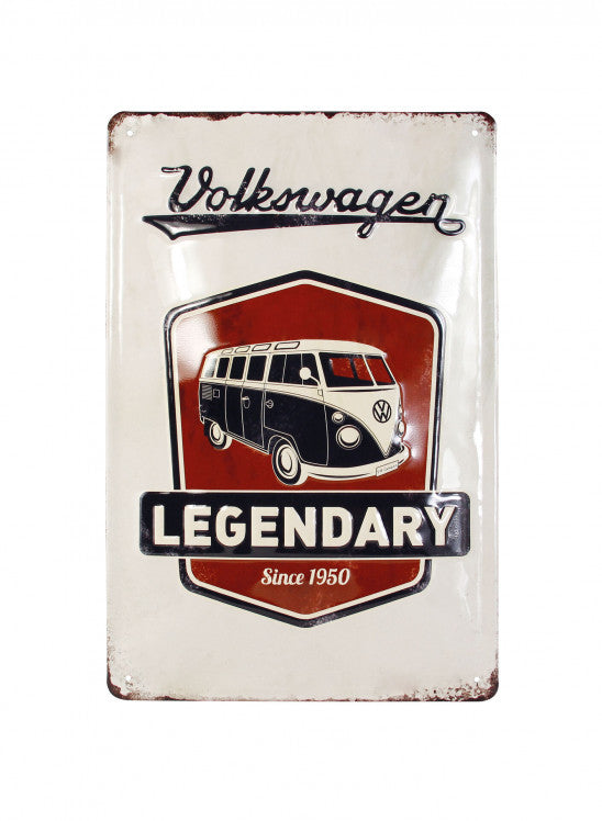 VW T1 Bus Metal Sign - Legendary | Arnold Clark Autoparts