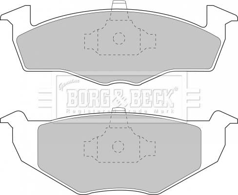 Borg & Beck Brake Pad Set - BBP1555 fits Seat Cordoba/Ibiza VW Golf