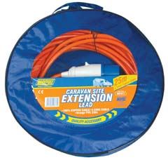 Maypole Caravan Site Extention Lead 230v 25m