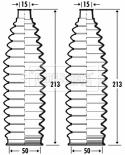 Borg & Beck Steering Gaiter Kit Part No -BSG3376