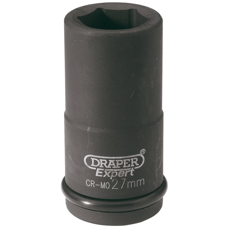 HI-TORQ 6 Point Deep Impact Socket, 3/4" Sq Dr, 27mm