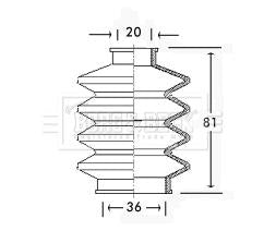 Borg & Beck Cv Joint Boot Kit Part No -BCB2423