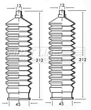 First Line Steering Gaiter Kit Part No -FSG3139