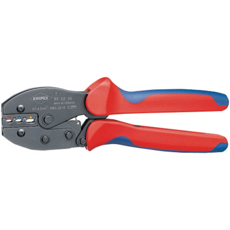 Knipex 97 52 36SB Preciforce Crimping Pliers, 0.5 - 6.0mm, 220mm