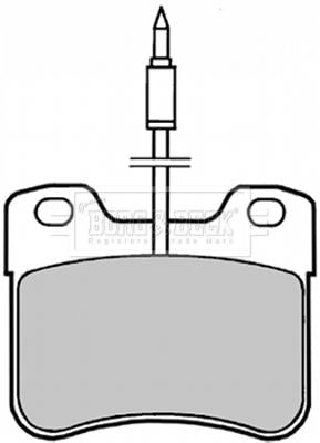 Borg & Beck Brake Pad Set - BBP1402 fits Peugeot 106 91-03