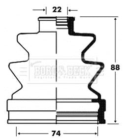 Borg & Beck Cv Joint Boot Kit Part No -BCB2825