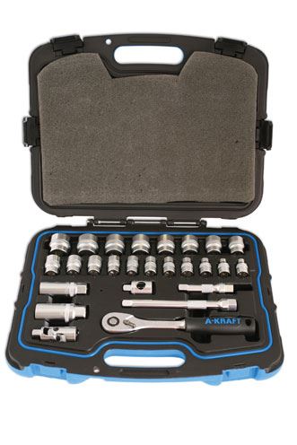 Laser Socket Set 26pc 3/8in drive