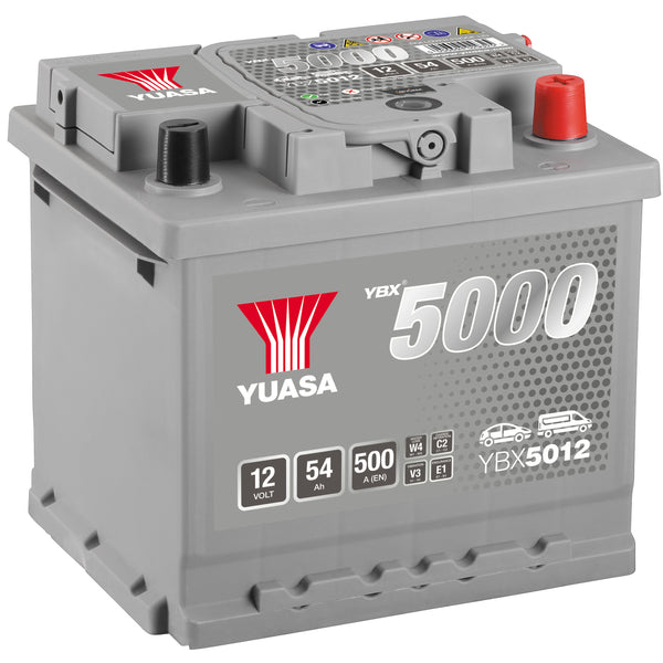Yuasa Ybx5012 Silver High Performance Smf Battery